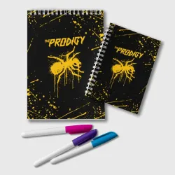 Блокнот The Prodigy муравей жёлтые брызги краски