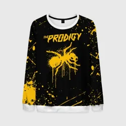 Мужской свитшот 3D The Prodigy муравей жёлтые брызги краски