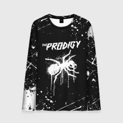 Мужской лонгслив 3D The Prodigy ant yellow брызги красок