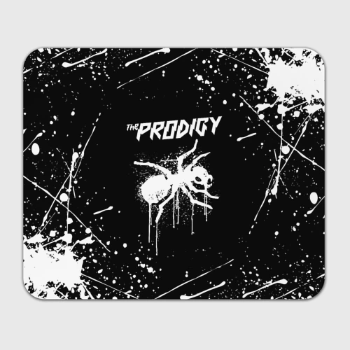 Прямоугольный коврик для мышки The Prodigy ant yellow брызги красок