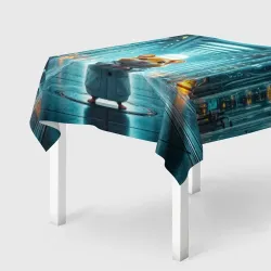 Скатерть 3D Хомяк в лаборатории