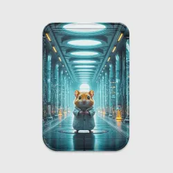 Картхолдер Magsafe магнитный Хомяк в лаборатории