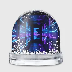 Игрушка Снежный шар Футуристическая серверная