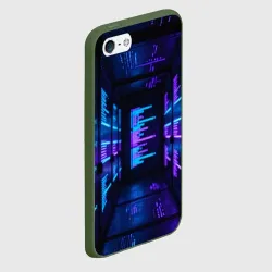 Чехол для iPhone 5/5S матовый Футуристическая серверная - фото 2