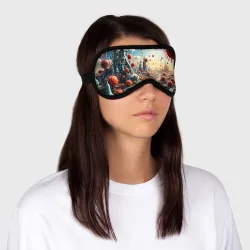 Маска для сна 3D Вирусные частицы под микроскопом - фото 2