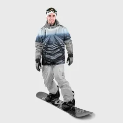 Накидка на куртку 3D След ботинка и гусеницы трактора