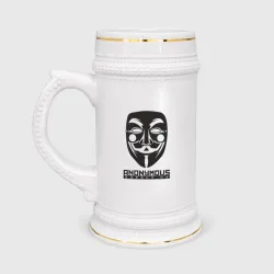 Кружка пивная Анонимус - свяжись с нами