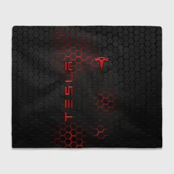 Плед 3D Tesla неоновая стальная броня 
