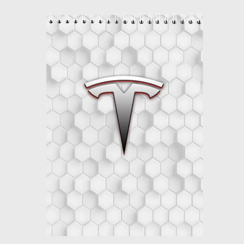 Скетчбук Tesla геометрические соты узор