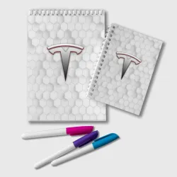 Блокнот Tesla геометрические соты узор
