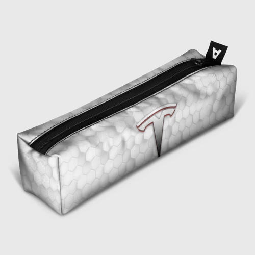 Пенал школьный 3D Tesla геометрические соты узор
