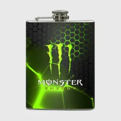 Фляга Monster energy неон броня в стальных сотах