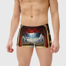 Мужские купальные плавки 3D Театральная сцена - фото 2