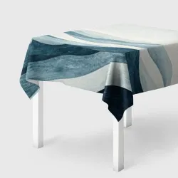 Скатерть 3D Волны и градиент