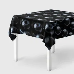 Скатерть 3D Ванна с чёрными бусинами