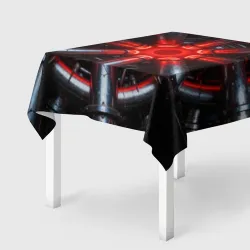 Скатерть 3D Технонуарная мандала