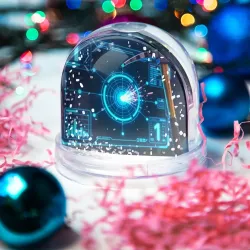 Игрушка Снежный шар Кирка с интерфейсом дополненной реальности - фото 2