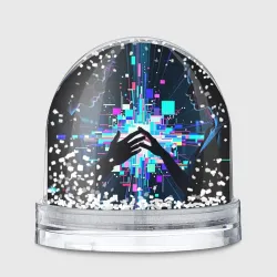 Игрушка Снежный шар Глитчобъятия