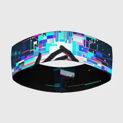 Повязка на голову 3D Глитчобъятия
