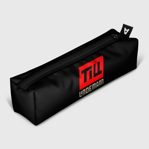Пенал школьный 3D Lindemann новый логотип на чёрном