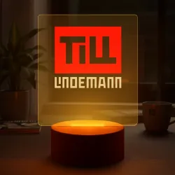 Светильник-ночник Till Lindemann новый логотип  - фото 2