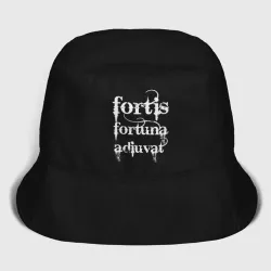 Женская панама хлопок Джон Уик фраза - fortis fortuna adiuvat