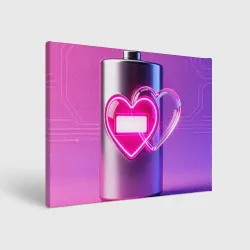 Холст прямоугольный Неоновая батарея