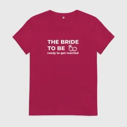 Женская футболка хлопок The bride