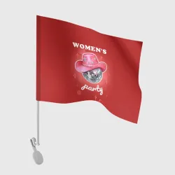 Флаг для автомобиля Women's party