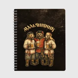 Тетрадь Мальчишник - медведи