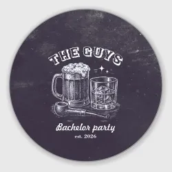 Круглый коврик для мышки The guys