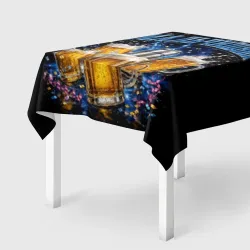 Скатерть 3D Мальчишник с пивом