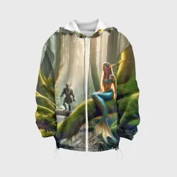 Детская куртка 3D Леший бродит русалка на ветвях сидит