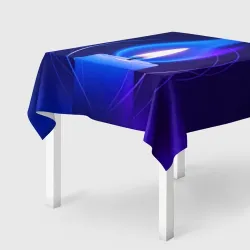 Скатерть 3D Синее пламя свечи