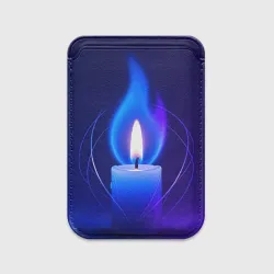 Картхолдер Magsafe магнитный Синее пламя свечи