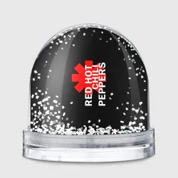 Игрушка Снежный шар Red Hot Chili Peppers лого с надписью по вертикали