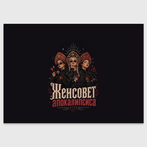 Поздравительная открытка Женсовет апокалипсиса