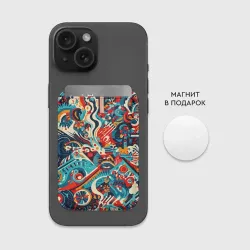 Картхолдер Magsafe магнитный Гипнотическая спираль - фото 2