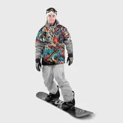 Накидка на куртку 3D Гипнотическая спираль