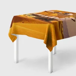 Скатерть 3D Песчаный парусник