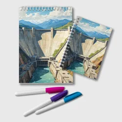 Блокнот Плотина у горных рек