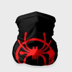 Бандана-труба 3D Человек паук Майлз Моралес на чёрном
