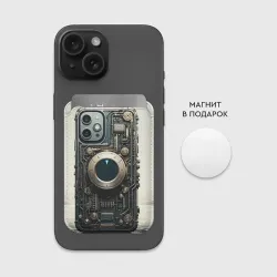 Картхолдер Magsafe магнитный Смартфон в стиле стимпанк - фото 2