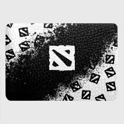 Картхолдер с принтом Dota 2 чёрно белый паттерн брызги красок - фото 2