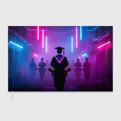 Флаг 3D Выпускник в тумане