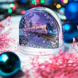 Игрушка Снежный шар Вагонетка на магнитной подушке - фото 2