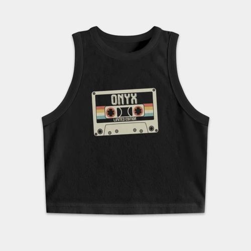 Женская укороченная майка-топ хлопок Onyx tape