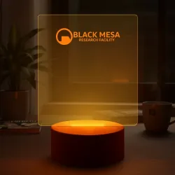 Светильник-ночник Half-Life black mesa на спине - фото 2