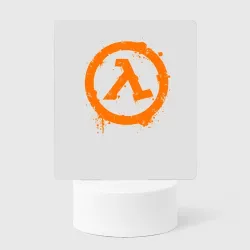 Светильник-ночник Half-Life лямбда брызги красок оранжевый