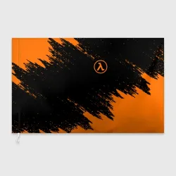 Флаг 3D Half-Life брызги красок лого на груди